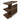 Casey - Small Standard Bookcase - Dark Brown