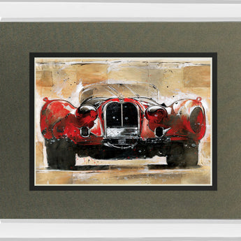 Vintage Red By Wiley M.g. Mirrored Frame - Red