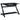 Mallet - Office Computer Desk With Keyboard Tray - Black