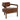 Elsie - Leather Accent Chair - Kona Brown