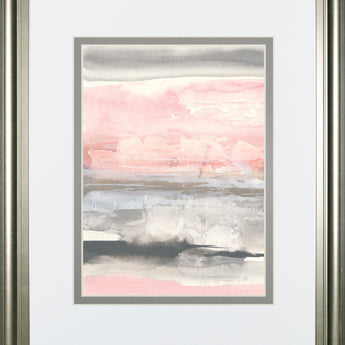 Charcoal And Blush II By Chris Paschke - Pink