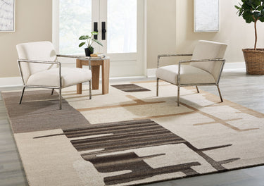 Kencher - 10' x 14' Rug - Beige / Brown