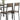 Lana - 5 Piece Rectangular Dining Set - Dark Brown And Black
