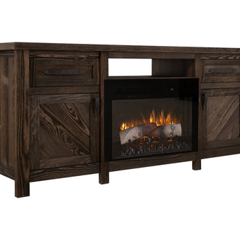 Dutton - TV Stand For Electric Fireplace - Rookwood Brown