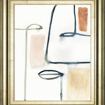 22x26 Masque II By Victoria Barnes - White