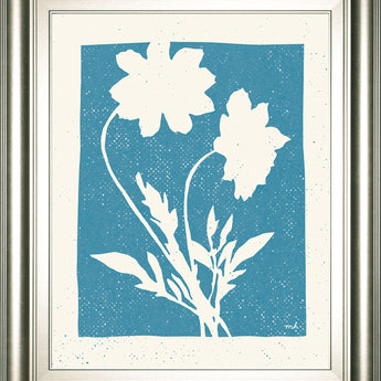 Joyful Spring I By Moira Hershey - Framed Print Wall Art - Blue