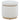 Remuda - Boucle Upholstered Round Storage Ottoman - Ivory