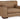 Lombardia - 2 Pc. - Chair And A Half, Ottoman - Tumbleweed
