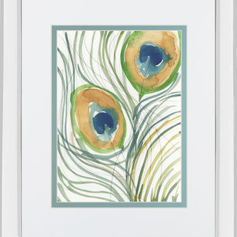 Peacock Abstract I By Samuel Dixon - Green