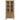 Adina - Tall Display Cabinet - Distressed Light Brown