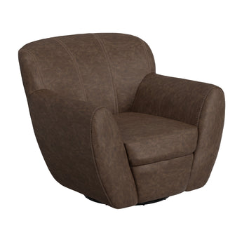 Tamesis - Swivel Accent Chair Armchair - Chocolate Brown