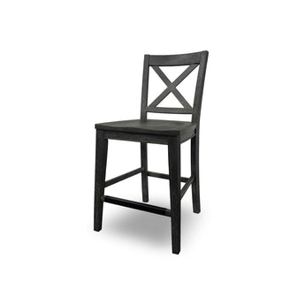 Briarwood - X-Back Counter Height Chair (Set of 2) - Sable
