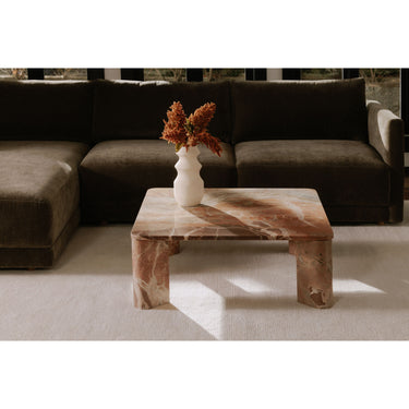 Segment - Coffee Table - Orange Lavante Marble