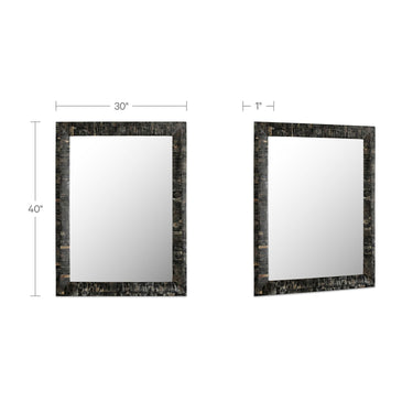 Avis - Horn Inlay Mirror - Multicolor