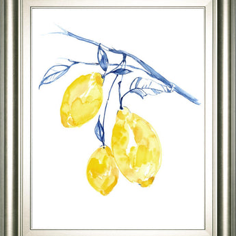 22x26 Watercolor Lemons II By Jennifer Goldberger - Yellow
