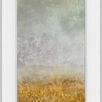 Lush Field I By John Butler - Mirror Framed Print Wall Art - Dark Gray