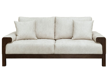 Raramuri - Loveseat - White / Dark Brown