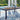 East Beach - Rectangular Dining Table With Umbrella Option - Blue