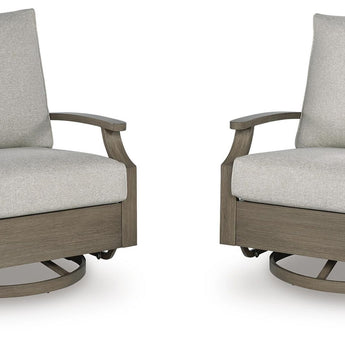 Rainier Ranch - Silla giratoria con cojín - Marrón/Beige