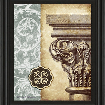 Fomanesque I By Michael Marcon - Framed Print Wall Art - Beige