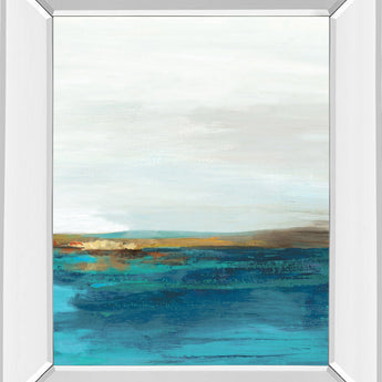 Pastoral Landscape Il By Tom Reeves - Mirror Framed Print Wall Art - Gray