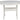 Crescent Luxe - Blanco - Mesa de comedor redonda con opción Umb