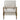 Dempsy - Silla decorativa tapizada con ruedas - Beige
