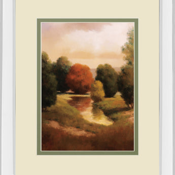 Summer's Passage II II By Udell Mirrored Frame - Light Brown
