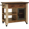 Antique Kitchen Island With 1 Drawer Multicolor - Islands at Quality Home Furniture Mesquite