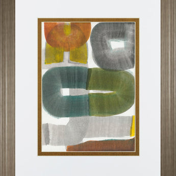 34x40 Geode Abstraction I By Jodi Fuchs - Dark Gray