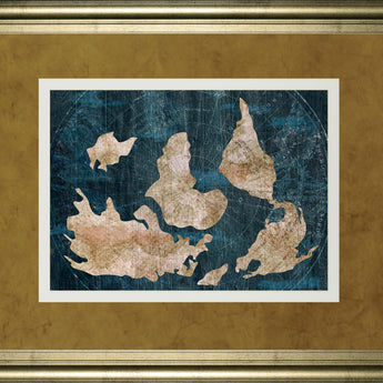 34x40 Industrial Map By CAD Designs - Blue