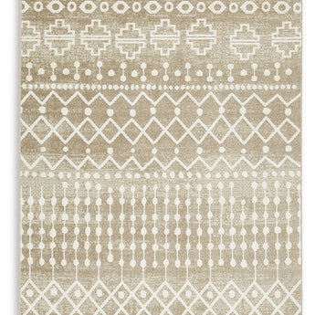 Bunchly - 5' x 7' Rug - Tan / Brown / Cream