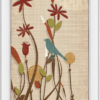 Meadows Fairgrounds II By Tandi Venter - Mirrored Frame Wall Art - Beige