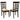 Gabriel - Lattice Back Side Chairs (Set of 2) - Cappuccino