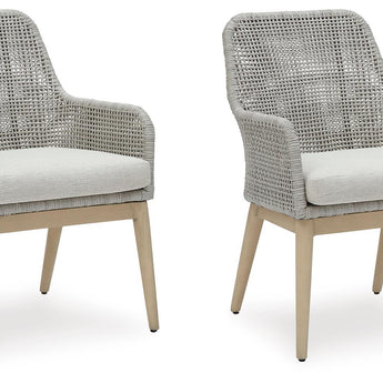 Seton Creek - Arm Chair With Cushion (Set of 2) - Gray