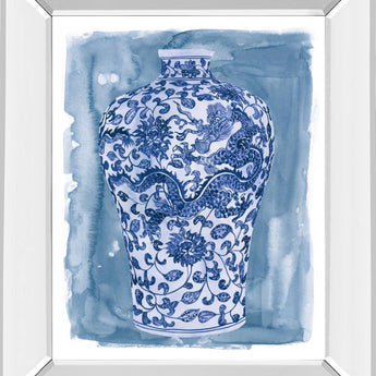 Ming Vase I By Melissa Wang - Blue