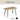 Modern Minimalist 47" Wood Dining Table With Metal Legs For 4 - Wood