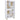 Dalton - 6-Shelf Bookcase - White And Distressed Pine
