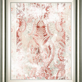 22x26 World Traveler Textile IV By June Erica Vess - Pink