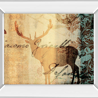 Letter II By F. Leal - Mirror Framed Print Wall Art - Beige