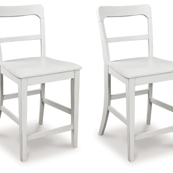 Greddinton - Barstool (Set of 2) - White