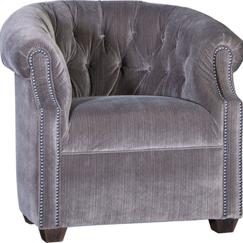 Mayo 8220 Series Customizable Swivel Tub Chair with Button Tufting