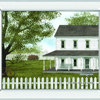 The Green, Green Grass Of Home By Billy Jacobs - Mirror Framed Print Wall Art - Green