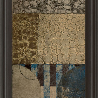 Bubble Structure I By John Kime - Framed Print Wall Art - Blue