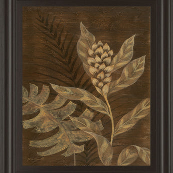 Tropical Night Il By Jane Carroll - Framed Print Wall Art - Dark Brown