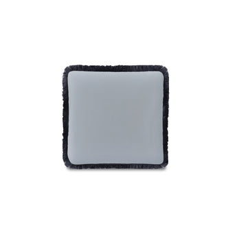 Yasmin - Square Cushion Faux Mohair - Light Blue