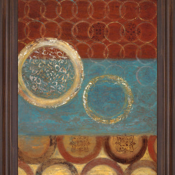 Medallion Mosaic - 28" x 34" Framed Wall Art - Blue