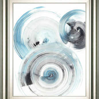22x26 Ripple Effect I By Ethan Harper - Light Blue