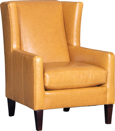 Mayo 1421 Series Transitional Wing Back Chair - Leather