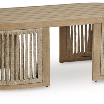 Serena Shores - Mesa de cóctel rectangular - Beige